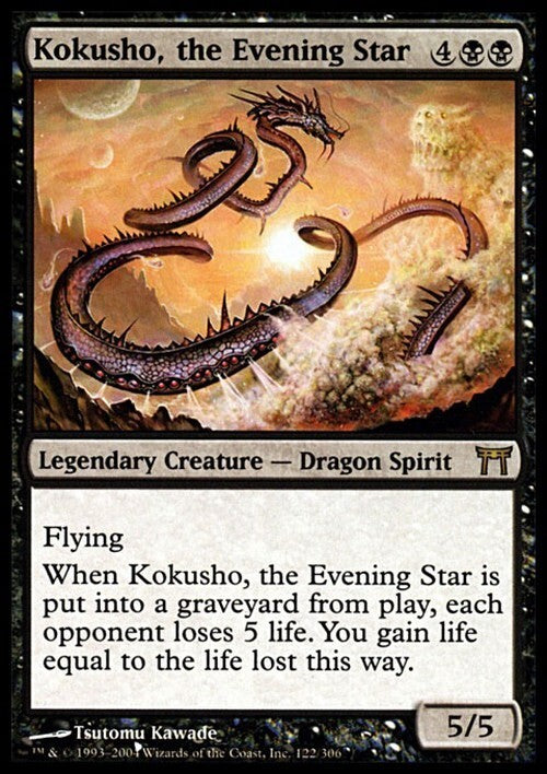 Kokusho, the Evening Star ~ Champions of Kamigawa [ PLAYED ] [ Magic MTG ]