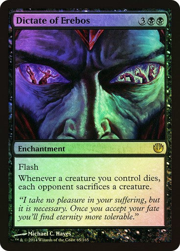 FOIL Dictate of Erebos ~ Journey into Nyx [ PLAYED ] [ Magic MTG ]