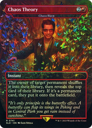 FOIL Chaos Theory (Chaos Warp) ~ Universes Beyond: Jurassic World [ EX+ ] [ MTG