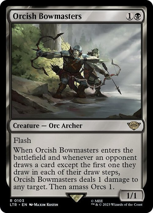 Orcish Bowmasters ~ The Lord of the Rings [ NM ] [ Magic MTG ]