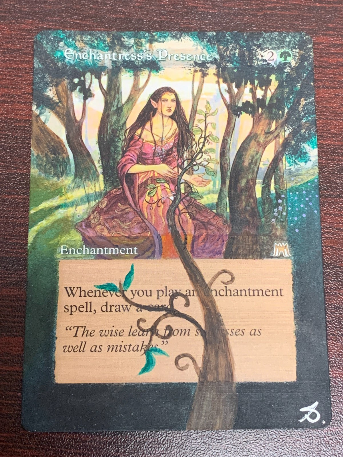 ALTERED ART Enchantress's Presence ~ Onslaught [ Excellent ] [ Magic MTG ]