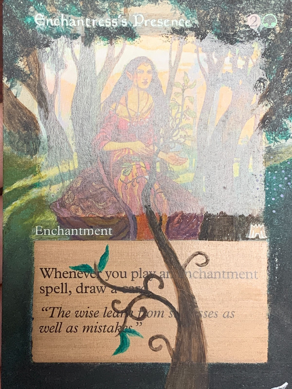 ALTERED ART Enchantress's Presence ~ Onslaught [ Excellent ] [ Magic MTG ]