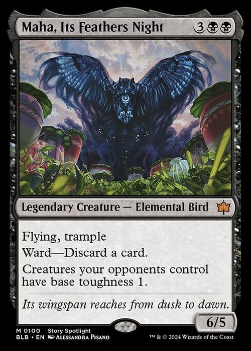Maha, Its Feathers Night ~ Bloomburrow [ NM ] [ Magic MTG ]