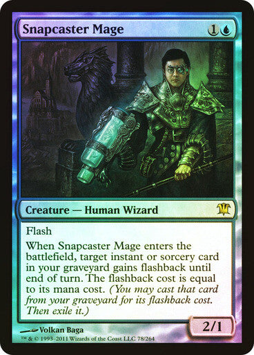 FOIL Snapcaster Mage ~ Innistrad [ NearMint/Excellent+ ] [ Magic MTG ]