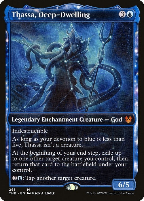 SHOWCASE Thassa, Deep-Dwelling ~ Theros Beyond Death [ NM ] [ Magic MTG ]