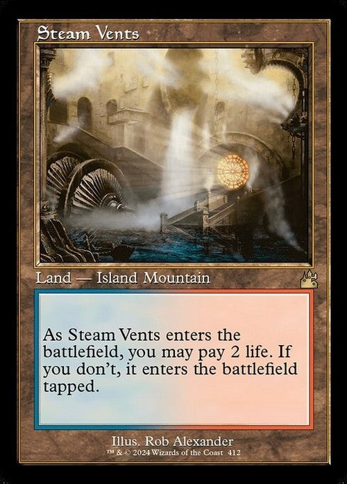 RETRO Steam Vents ~ Ravnica Remastered [ Excellent ] [ Magic MTG ] - London Magic Traders Ltd
