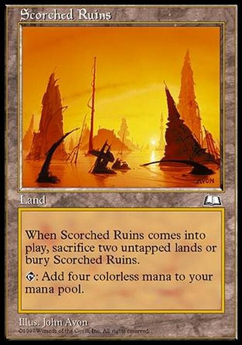 Scorched Ruins ~ Weatherlight [ HEAVILY PLAYED ] [ Magic MTG ]