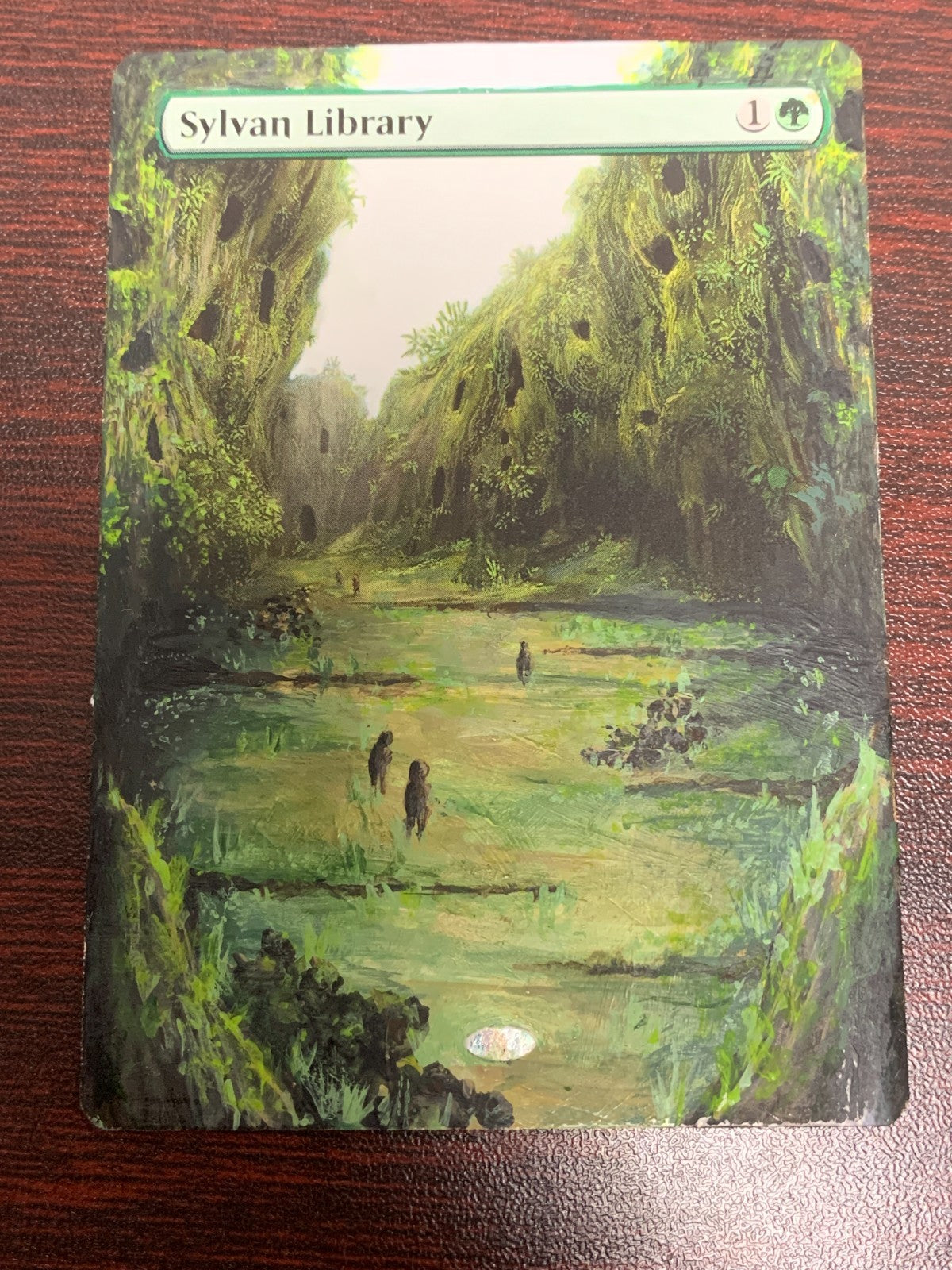 ALTERED ART Sylvan Library ~ Eternal Masters [ PLAYED ] [ Magic MTG ]