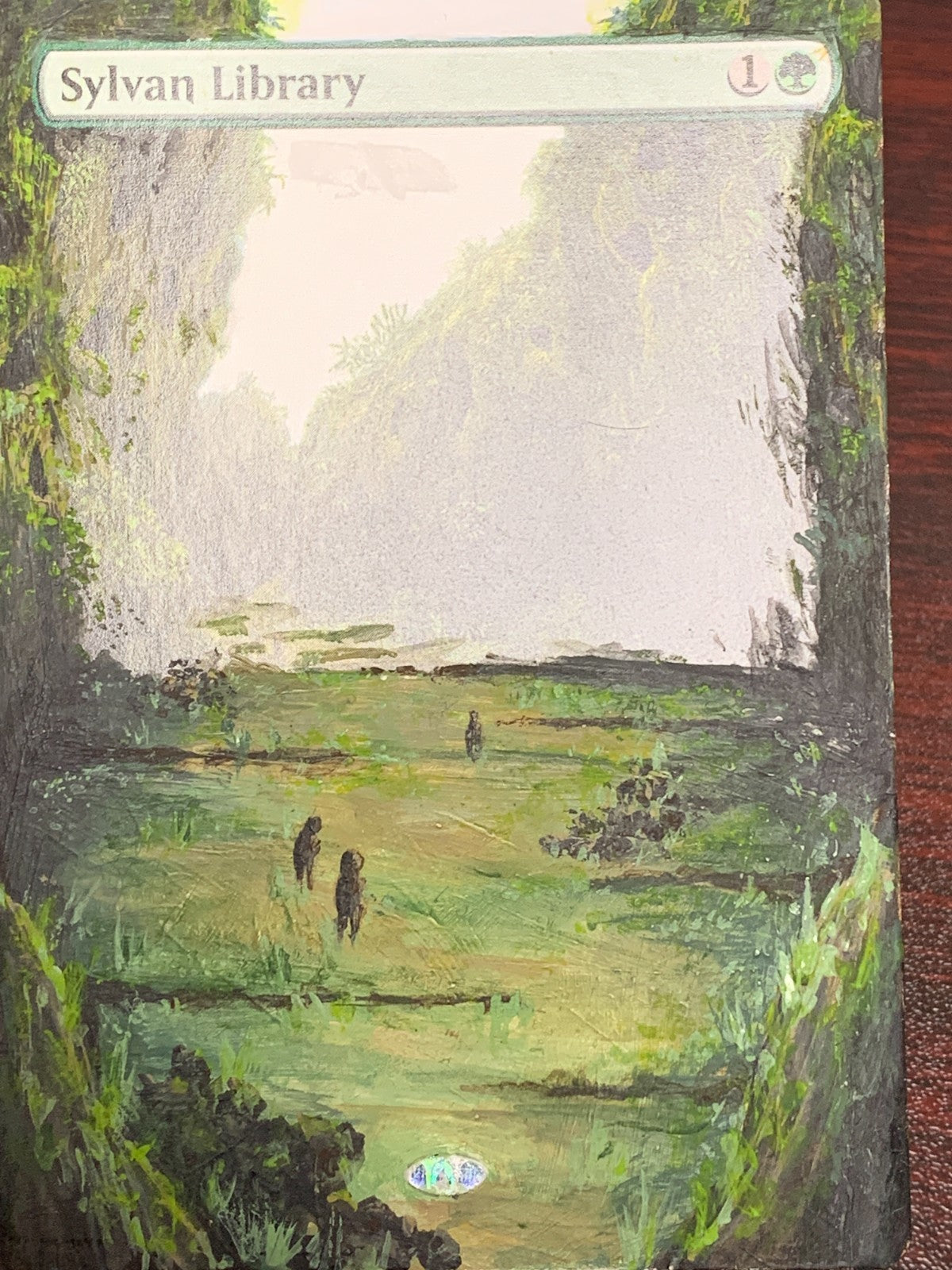 ALTERED ART Sylvan Library ~ Eternal Masters [ PLAYED ] [ Magic MTG ]