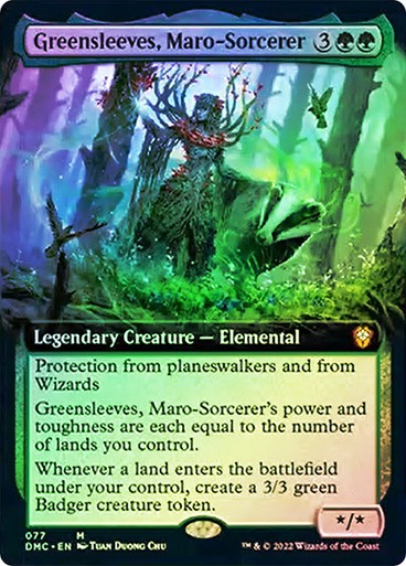 FOIL BORDERLESS Greensleeves, Maro-Sorcerer ~ Commander: Dominaria United [ EX ]