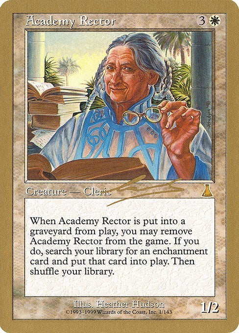 Academy Rector (GOLD-BORDERED) ~ World Championship [ Excellent ] [ Magic MTG ]