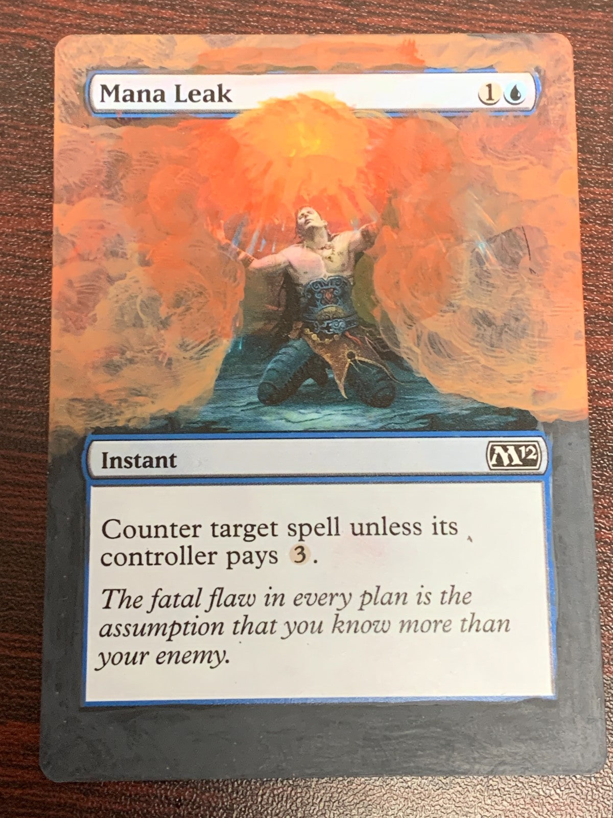 ALTERED ART Mana Leak ~ Magic 2012 [ PLAYED ] [ Magic MTG ]