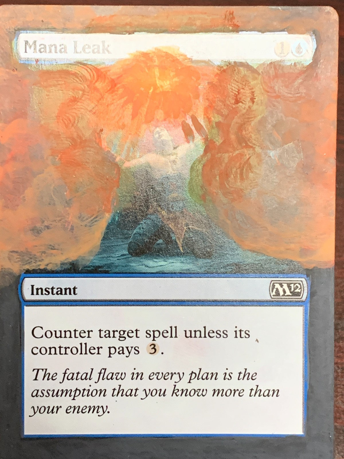 ALTERED ART Mana Leak ~ Magic 2012 [ PLAYED ] [ Magic MTG ]
