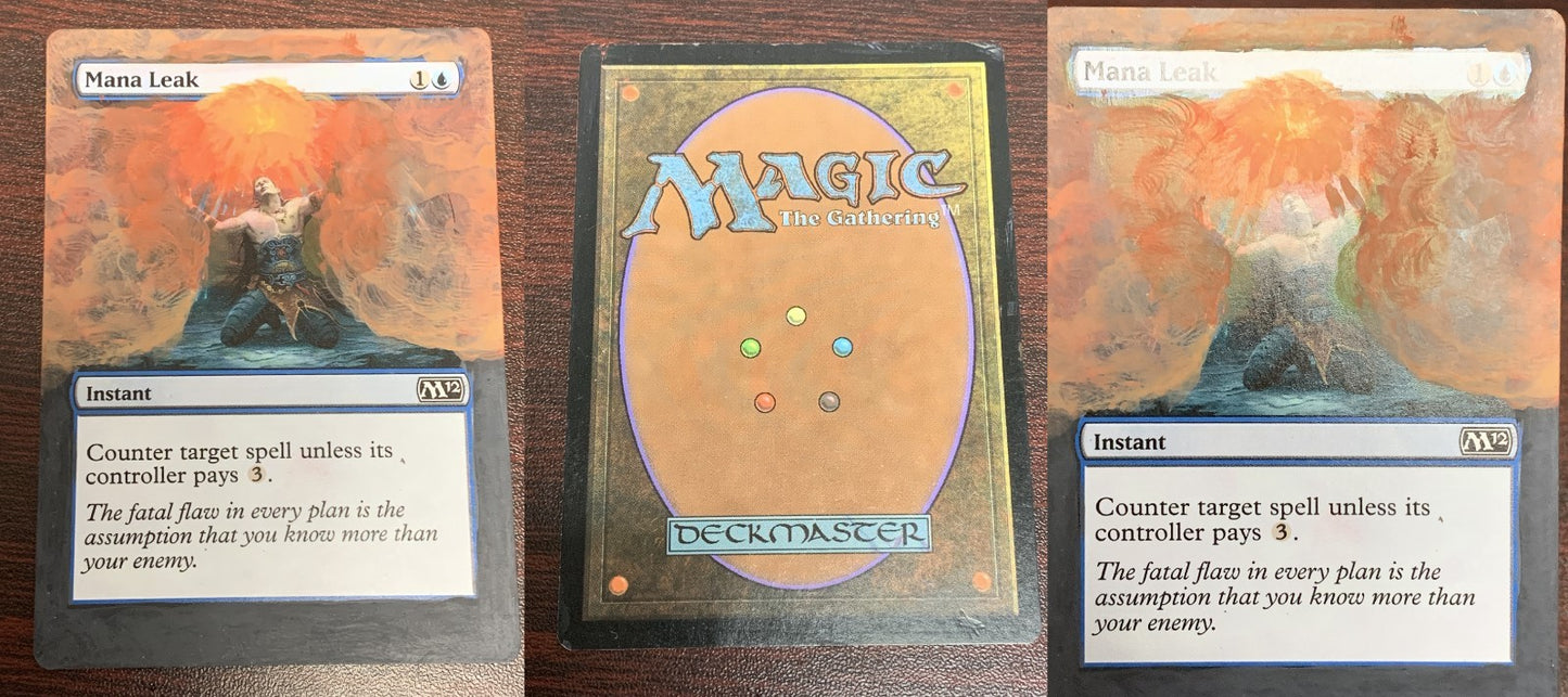 ALTERED ART Mana Leak ~ Magic 2012 [ PLAYED ] [ Magic MTG ]