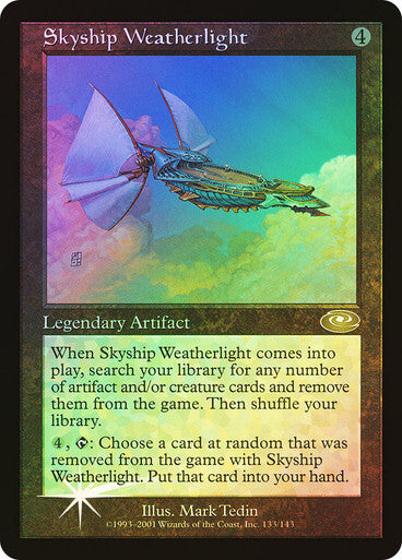 FOIL Skyship Weatherlight (Version 1) ~ Planeshift [ Excellent ] [ Magic MTG ]