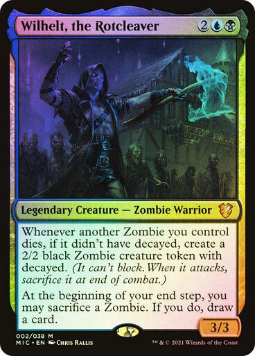 FOIL Wilhelt, the Rotcleaver ~ Commander: Midnight Hunt [ NM ] [ Magic MTG ]