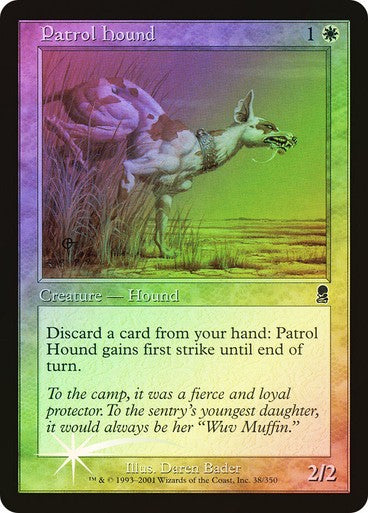 FOIL Patrol Hound ~ Odyssey [ PLAYED ] [ Magic MTG ]