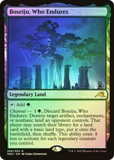 FOIL Boseiju, Who Endures ~ Kamigawa: Neon Dynasty [ NM ] [ Magic MTG ]
