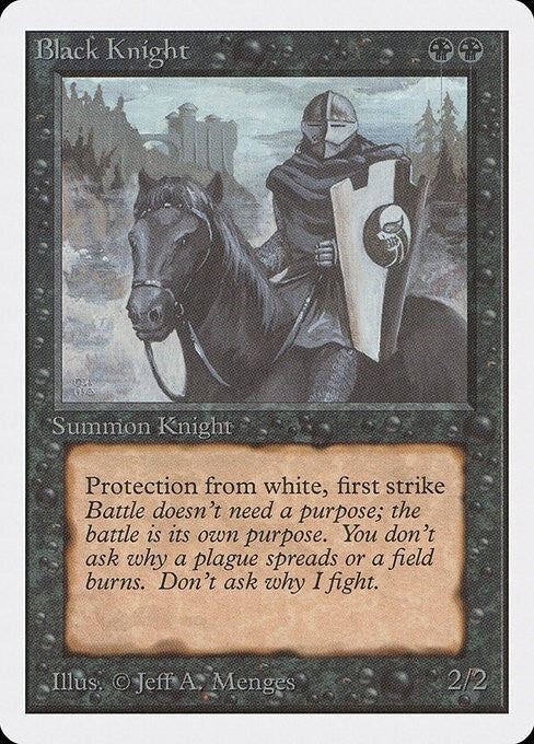 Black Knight ~ Unlimited [ Excellent ] [ Magic MTG ]