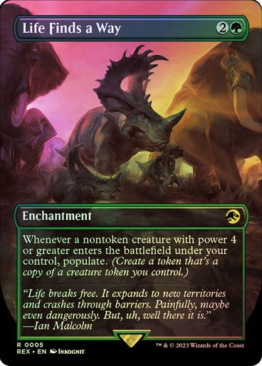 FOIL Life Finds a Way ~ Universes Beyond: Jurassic World [ NM ] [ Magic MTG ]