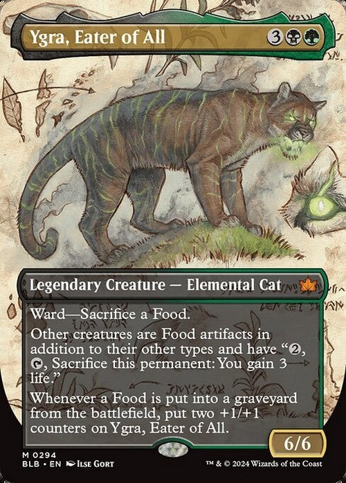 BORDERLESS Ygra, Eater of All ~ Bloomburrow [ NearMint ] [ Magic MTG ]