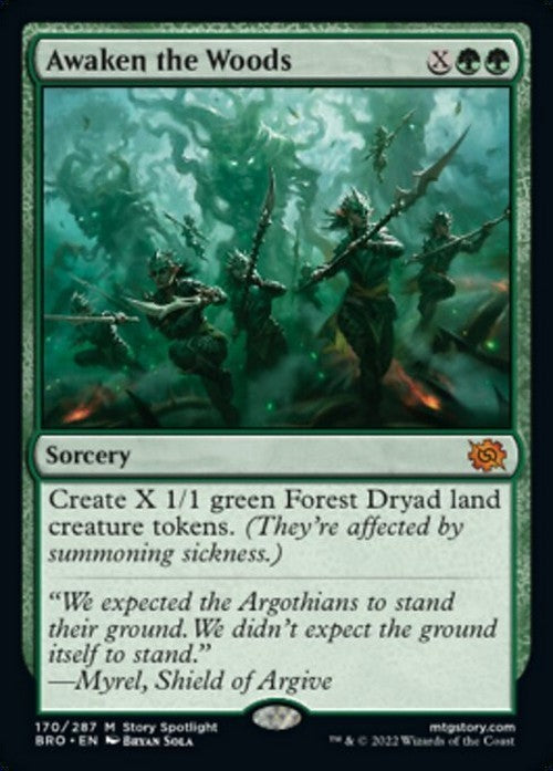 Awaken the Woods ~ The Brothers' War [ NearMint ] [ Magic MTG ]