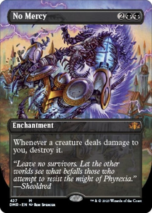 BORDERLESS No Mercy ~ Dominaria Remastered [ NearMint ] [ Magic MTG ]