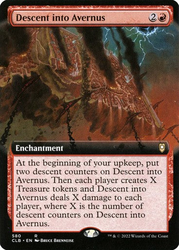 BORDERLESS Descent into Avernus ~ Commander Legends 2 [ NM ] [ Magic MTG ]