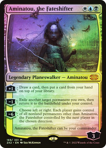 FOIL Aminatou, the Fateshifter ~ Double Masters 2022 [ PLAYED ] [ Magic MTG ]