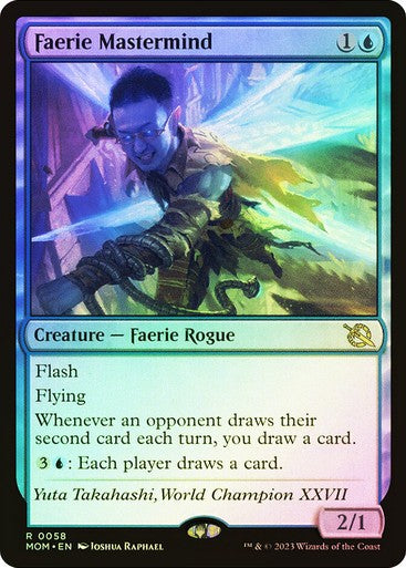 FOIL Faerie Mastermind ~ March of the Machine [ NM ] [ Magic MTG ]