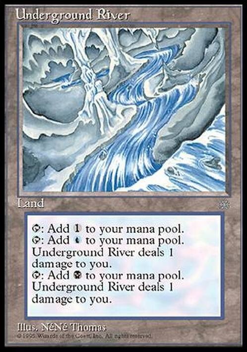 Underground River ~ Ice Age [ EX ] [ Magic MTG ]