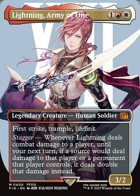 ALTERNATE Lightning, Army of One #400 ~ Final Fantasy [ NM ] [ Magic MTG ]