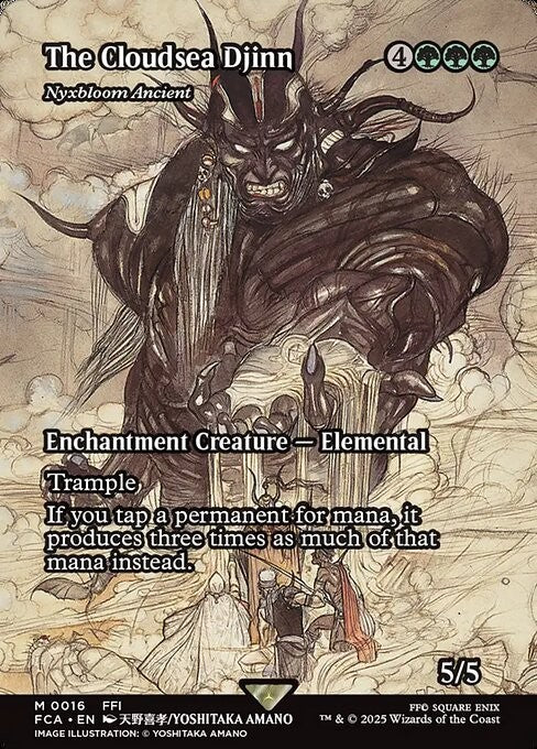 The Cloudsea Djinn (Nyxbloom Ancient) ~ Final Fantasy [ NM ] [ Magic MTG ]