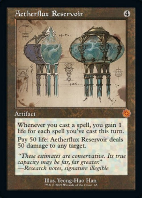 SCHEMATIC Aetherflux Reservoir ~ The Brothers' War [ NM ] [ Magic MTG ]