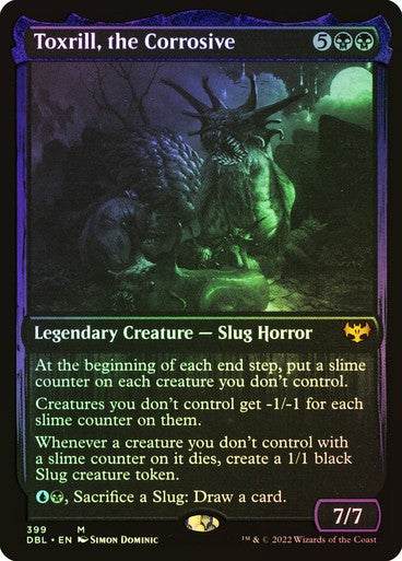 FOIL Toxrill, the Corrosive ~ Prerelease Double Feature [ NM ] [ Magic MTG ]