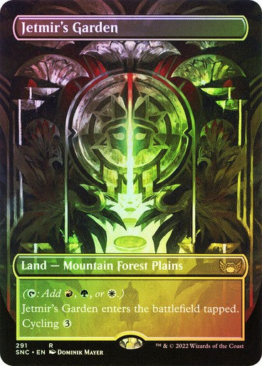 FOIL  BORDERLESS Jetmir's Garden ~ Streets of New Capenna [ NM ] [ Magic MTG ]