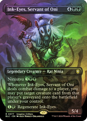 FOIL Ink-Eyes, Servant of Oni ~ Commander: Bloomburrow [ EX ] [ Magic MTG ]
