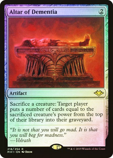 FOIL Altar of Dementia ~ Modern Horizons 1 [ EX ] [ Magic MTG ]