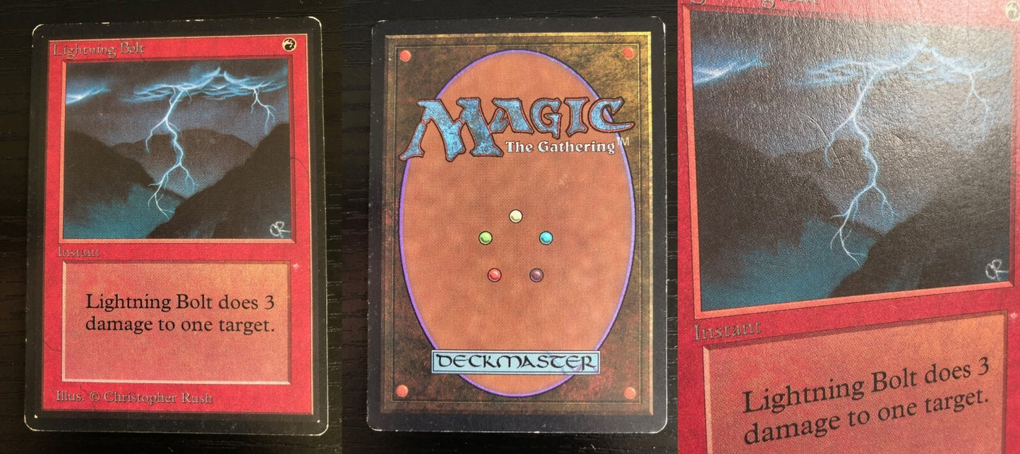 Lightning Bolt ~ Limited Edition BETA [ Excellent ] [ Magic the Gathering MTG ]