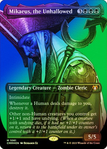 FOIL TEXTURED Mikaeus, the Unhallowed ~ Commander Masters [ NM ] [ Magic MTG ]