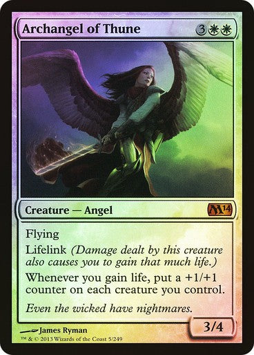 FOIL Archangel of Thune ~ Magic 2014 [ Excellent ] [ Magic MTG ]