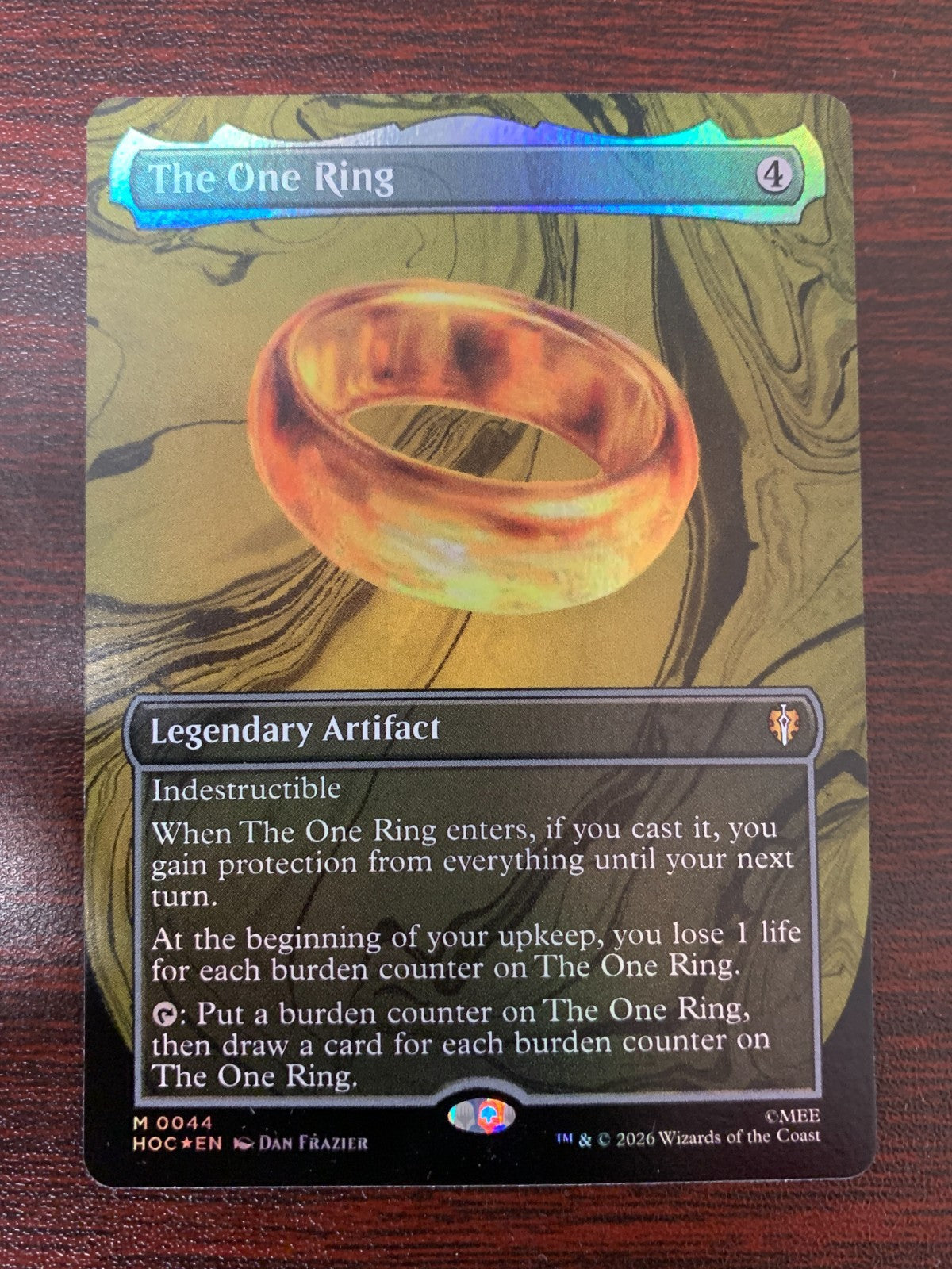 FOIL BORDERLESS The One Ring ~ The Hobbit [ MINT ] [ Magic MTG ]