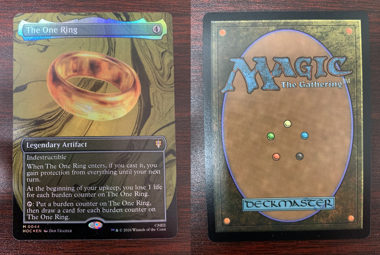 FOIL BORDERLESS The One Ring ~ The Hobbit [ MINT ] [ Magic MTG ]