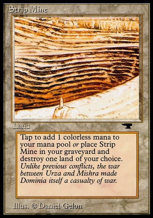 Strip Mine (Version 4) ~ Antiquities [ Excellent ] [ Magic MTG ]