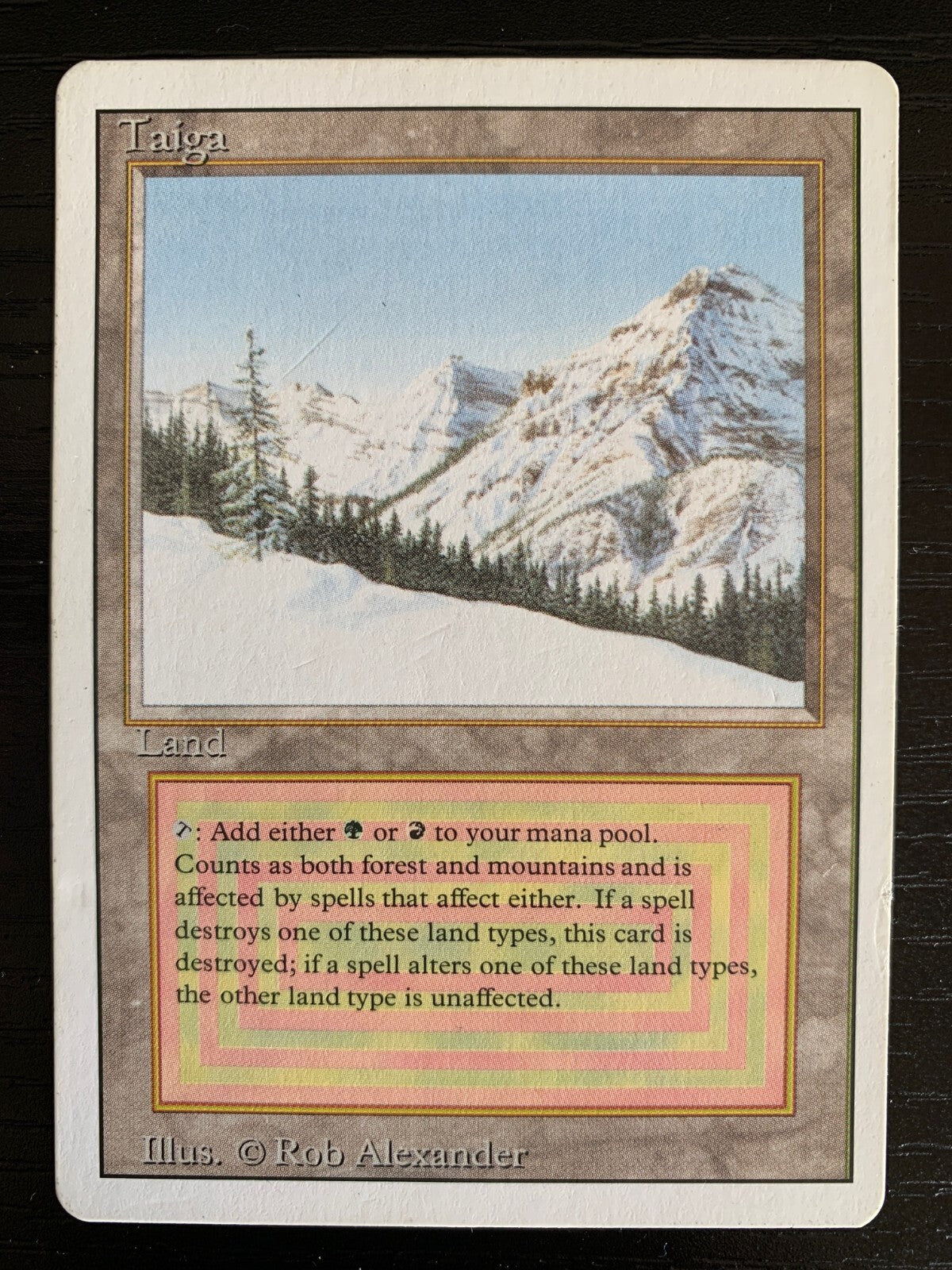 Taiga ~ Revised [ MODERATELY PLAYED ] [ Magic MTG ]