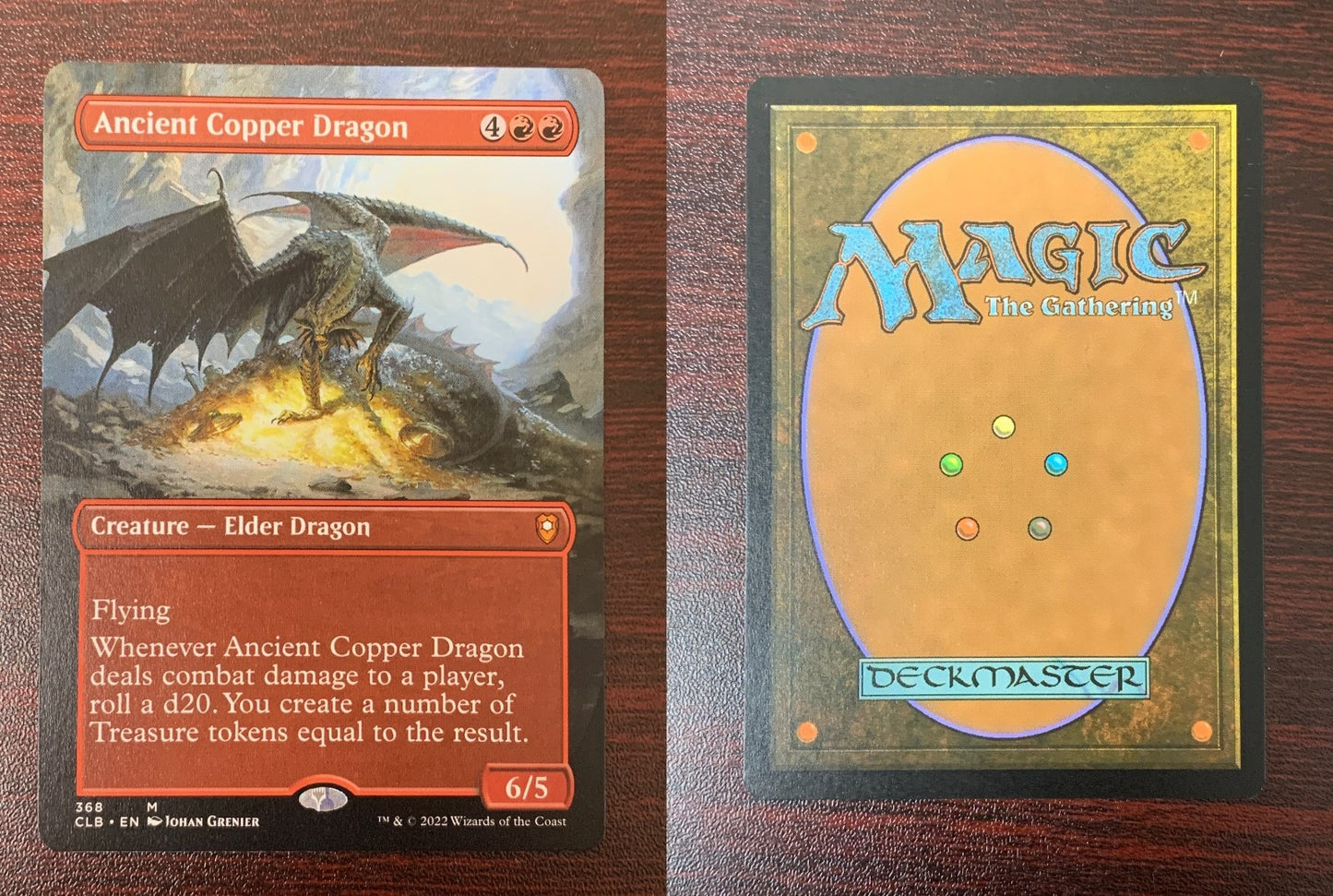 BORDERLESS Ancient Copper Dragon ~ Commander Legends 2 [ MINT ] [ Magic MTG ]