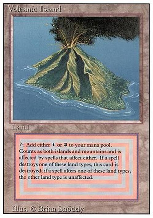 Volcanic Island ~ Revised [ GOOD CONDITION ] [ Magic the Gathering MTG ]