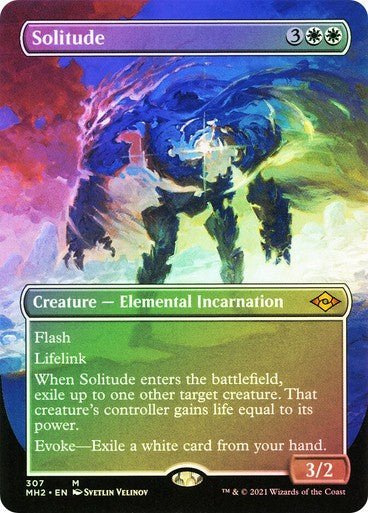 FOIL BORDERLESS Solitude ~ Modern Horizons 2 [ NearMint ] [ Magic MTG ]