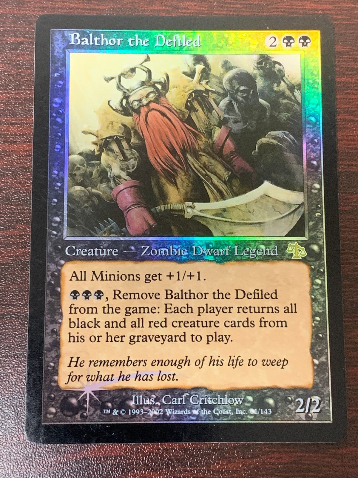 FOIL Balthor the Defiled ~ Judgment [ Excellent+ ] [ Magic MTG ]