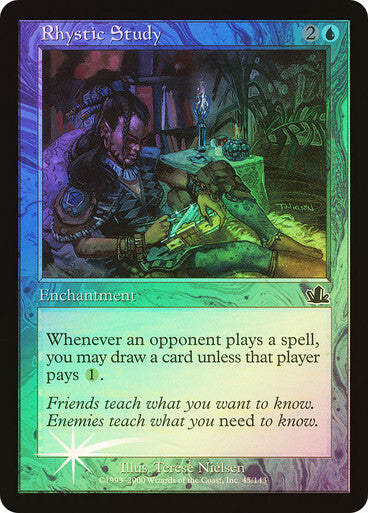 FOIL Rhystic Study ~ Prophecy [ NearMint/Excellent+ ] [ Magic MTG ]